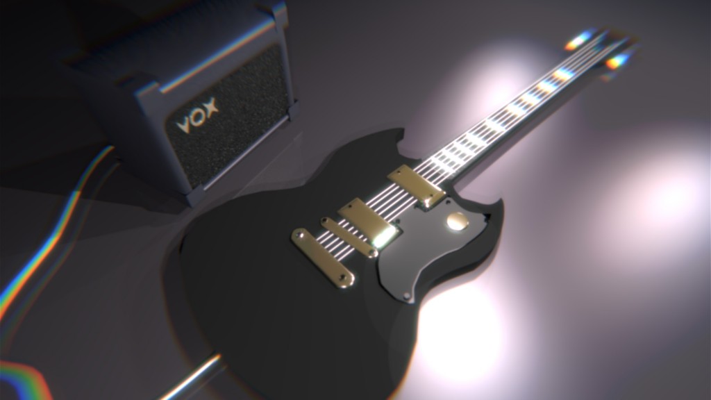 E.Guitar + Vox Amp preview image 1